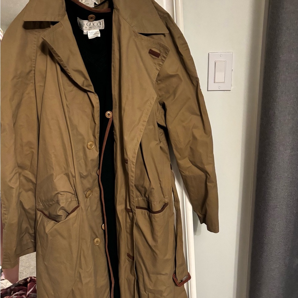 Gucci Tan Trench Coat